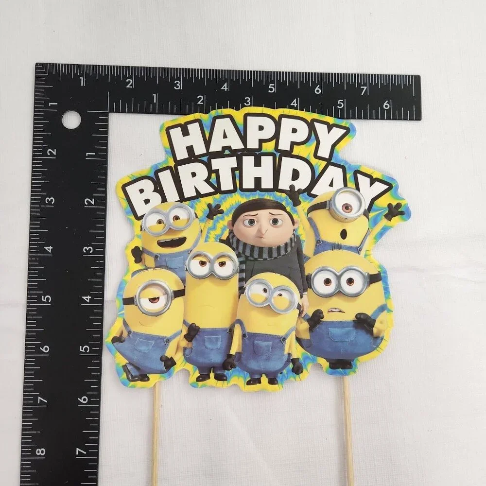 Minions Birthday Party Cake Topper Paper